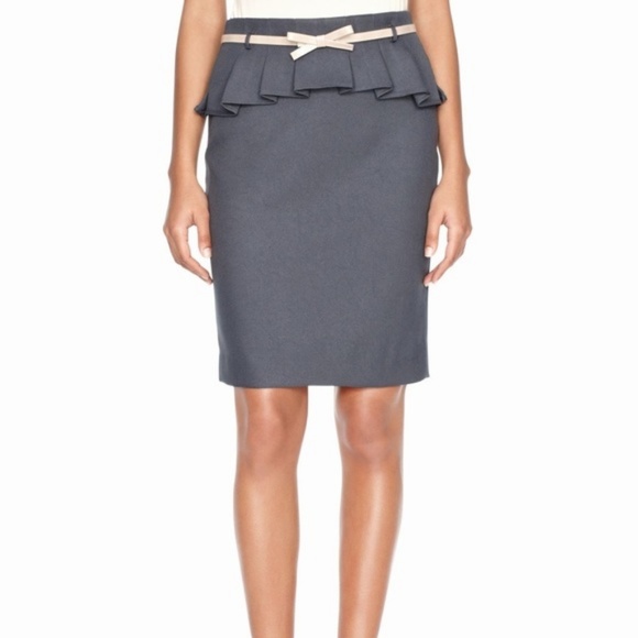 The Limited Dresses & Skirts - The Limited Gray Peplum Pencil Skirt